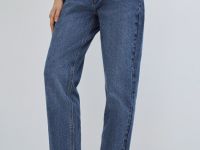 Джинсы Mom с высокой посадкой, Синий