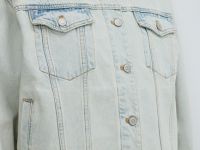 Джинсовая куртка оверсайз, Голубой