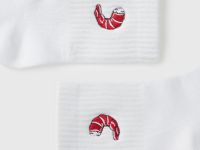 Носки с вышивкой для мальчиков, Белый