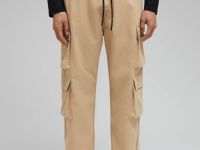 Брюки-карго с эластичным поясом