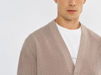 Кардиган из мягкой пряжи, Бежевый