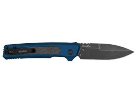 Автоматический нож Kershaw Launch 22, сталь MagnaCut, рукоять алюминий/микарта, синий/серый