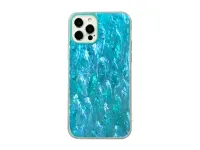 Чехол-накладка K-Doo Seashell для iPhone 13 Pro пластиковый (голубой)