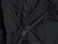 Утеплённая куртка с капюшоном, Черный