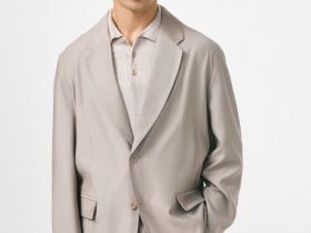 Пиджак из вискозы, Бежевый
