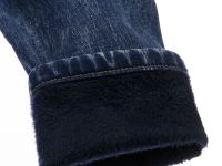 Джинсы, утепленные флисом, для девочки