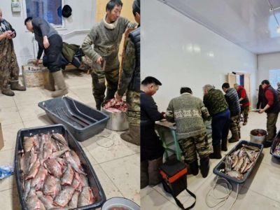 Фотофакт: жители Вилюйского района передали рыбу участникам СВО