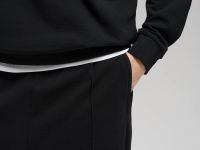 Трикотажные брюки oversize из хлопка пике