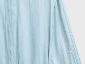 Блузка из сатина с поясом, Зеленый