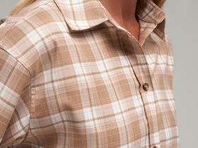 Рубашка свободного кроя в клетку