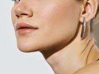 Серьги удлинённые, Серебряный