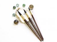 Кисть белка микс №10 круглая Pinax "Poseidon 814" короткая ручка