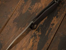 Складной нож CJRB Agave, сталь D2, рукоять G10, черный