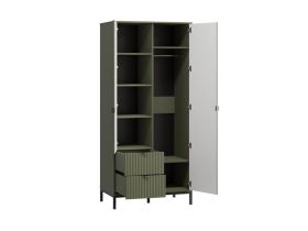 Распашной шкаф Трейвис 2-93x205 Оливковый