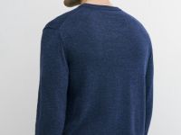 Базовый вязаный джемпер, Синий