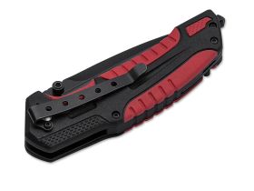 Складной нож Boker Plus Savior 1, сталь Sandvik 12С27, рукоять термопластик FRP, чёрно-красный