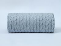 Плед Виллена/Villena, серо-голубой