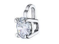 Классическая подвеска из белого золота с бриллиантом э4701пд04202858