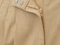 Брюки с защипами с добавлением льна
