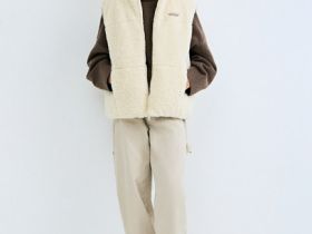 Вельветовые брюки Baggy для девочек, Бежевый