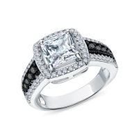 Серебряное кольцо с фианитами