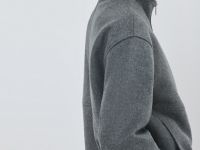 Куртка из пальтовой ткани с шерстью, Серый