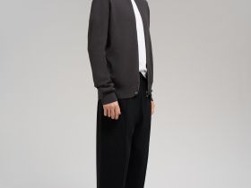 Кардиган из хлопка на молнии