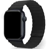 Ремешок uBear Mode для Apple Watch 42/44/45/49mm магнитная застежка/силикон M/L (черный)
