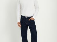 Утепленные джинсы straight fit мужские