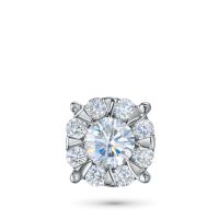 Классическая подвеска из серебра э0612пд05153500_white