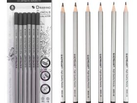 Набор чернографитных карандашей Acmeliae 6 твердостей (2H,HB,2B,4B,6B,8B) в блистере