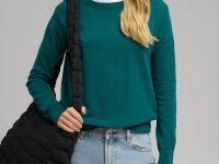 Джемпер полуприлегающего кроя из хлопка