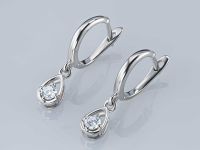 Серьги из серебра э0612сг01132700_white