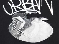 Лонгслив с принтом для мальчиков, Черный