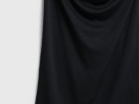 Трикотажное платье со сборками, Черный