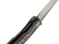 Складной нож We Knife Quinseris, сталь M390, рукоять титан/карбон