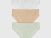 Трусы для девочек, 3 шт., Бежевый
