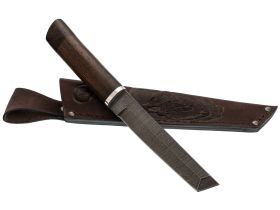 Нож Танто-2, сталь дамаск, рукоять венге