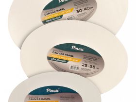 Холст на картоне Pinax 25х35 см 280 г 100% хлопок, овальный