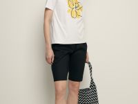 Футболка из мерсеризованного хлопка с принтом