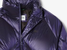 Женский дутый короткий пуховик Lacoste оверсайз