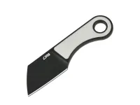Нож шейный CJRB Chip, сталь AR-RPM9 Black PVD Coating, рукоять G-10 черно-белая