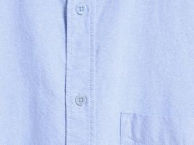 Рубашка из ткани оксфорд с коротким рукавом, Голубой