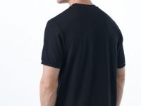 Футболка из фактурной ткани, Черный