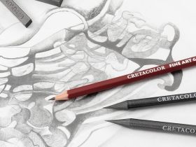 Набор художественный Cretacolor "SILVER BOX" в металлической коробке