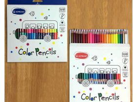 Набор карандашей цветных двусторонних трехгранных Acmeliae 24 шт/48 цв, в картонном футляре