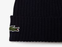 Шерстяная шапка Lacoste Unisex в рубчик