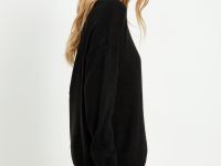 Оверсайз джемпер из мохера и шерсти