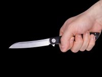 Складной нож Dr.Tech W4224LB, сталь D2, рукоять G10, черный