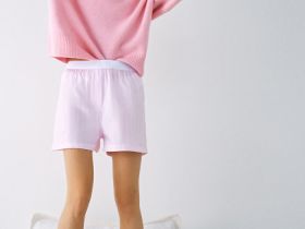 Пижамные шорты, 2 шт., Розовый